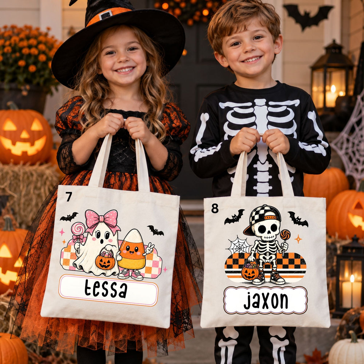 Personalized Halloween Tote Bags