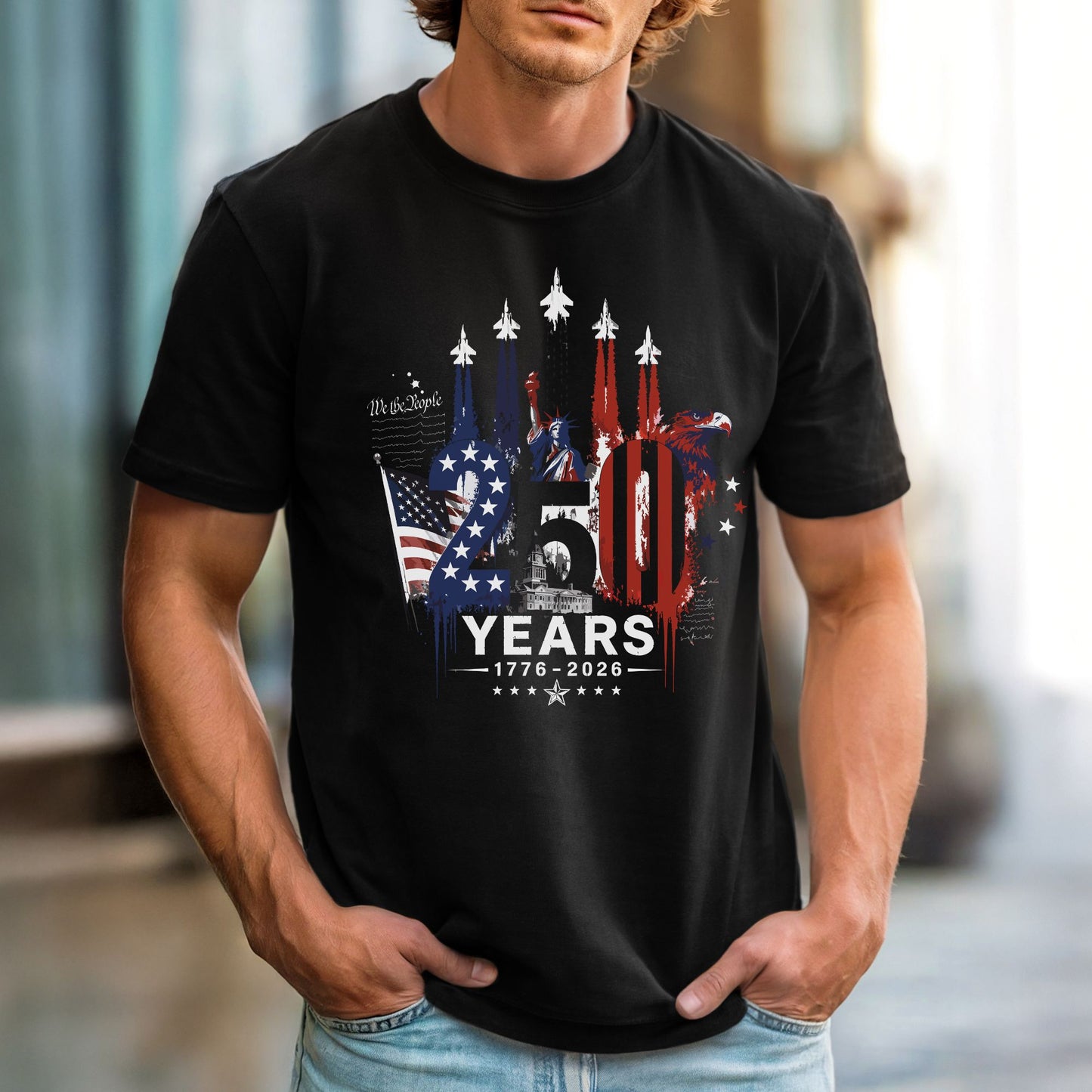 Blue Angels 250 Years Comfort Colors Unisex Tee