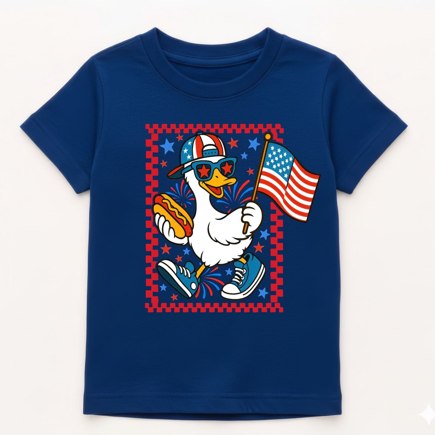 Patriotic Goose Kids Gildan 5000B Tee