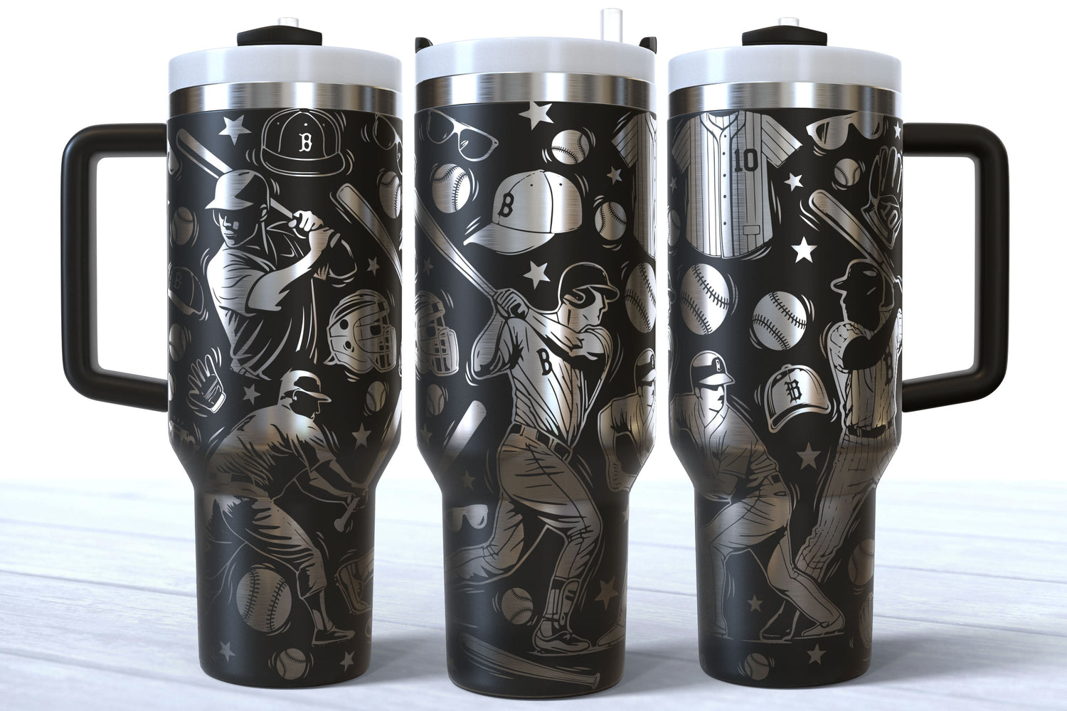 Sports Laser Engraved Tumblers