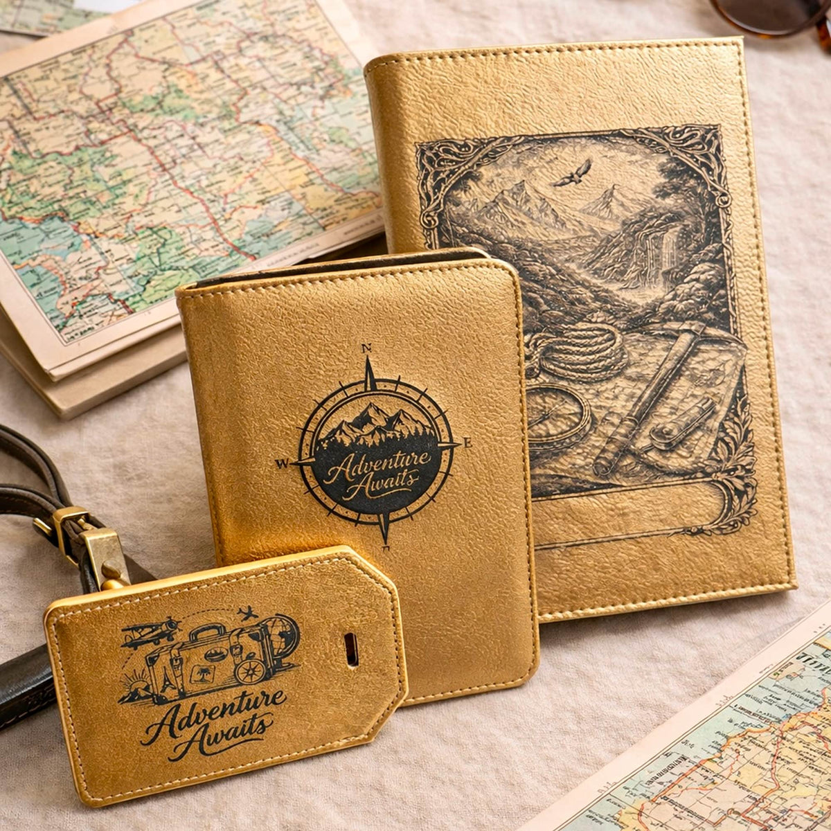 Engraved Journals, Passport Covers & Luggage Tags