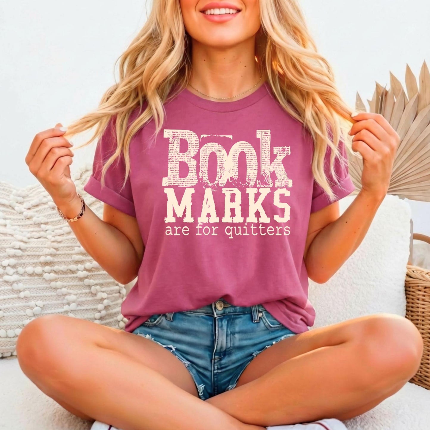 Bookmarks Are For Quitters Relaxed Fitted T-shirt, Bella Canvas 3001