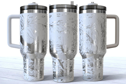 Laser Engraved Ocean Manatee 40oz Makerflo Tumbler
