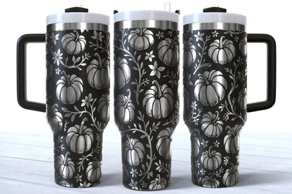 Laser Engraved Fall Pumpkin Tumbler 40oz