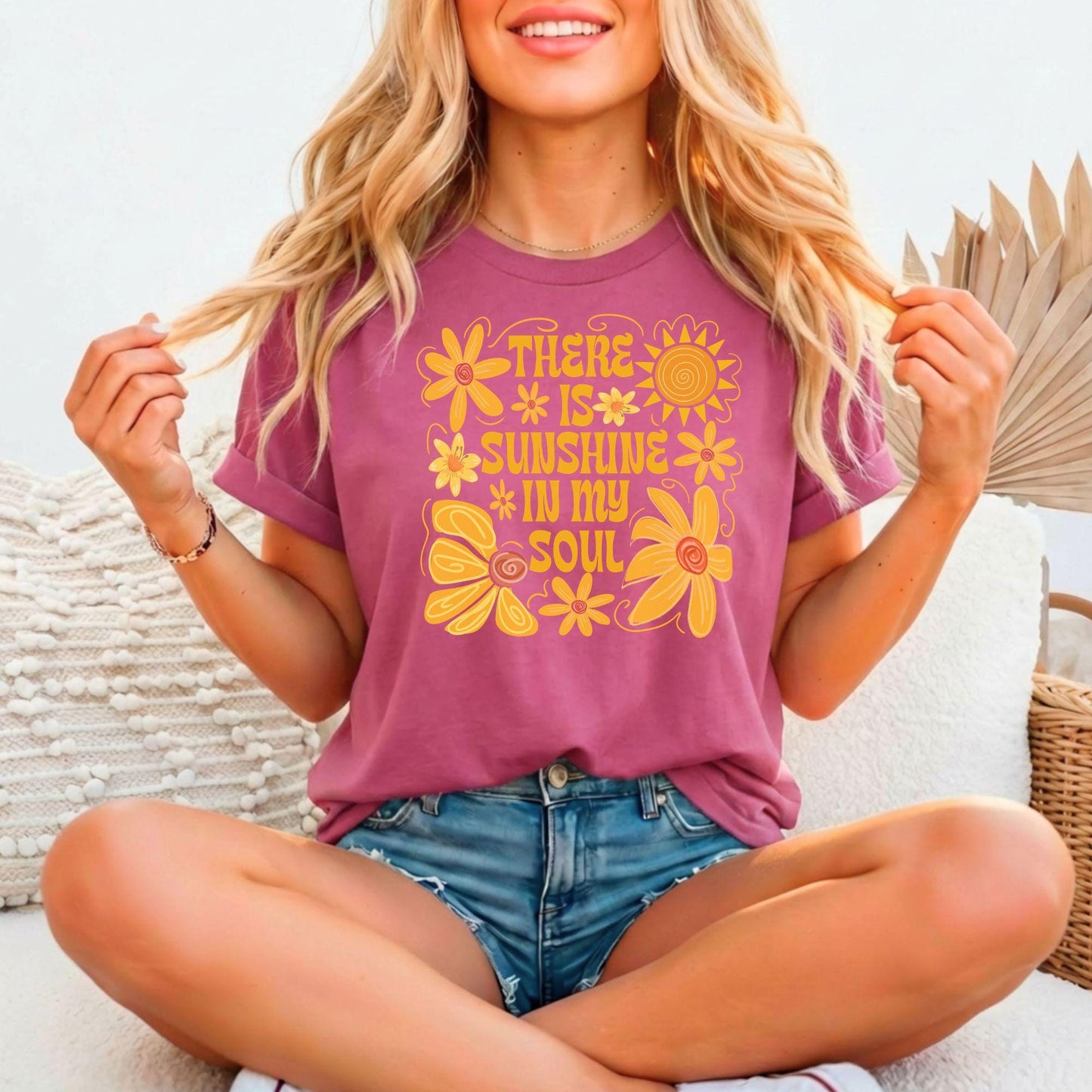 There Is Sunshine In My Soul – Bella Canvas 3001 Relaxed Fitted Unisex Tee