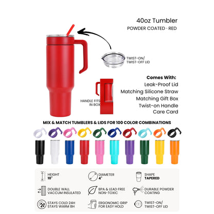 GRANDMA Personalized Makerflo Tumbler | Kids Name | Silver, Gold & Rainbow Plated