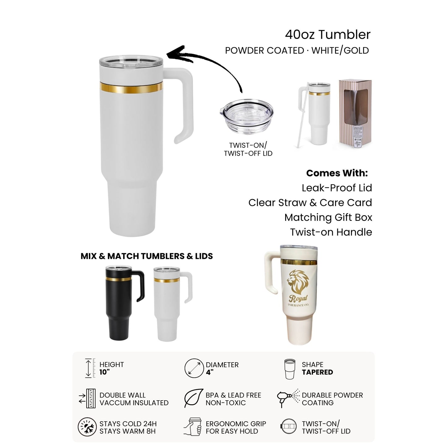 Dolphin Laser Engraved Makerflo Tumbler | Silver, Gold & Rainbow Plated