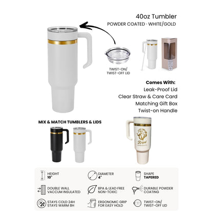Dolphin Laser Engraved Makerflo Tumbler | Silver, Gold & Rainbow Plated