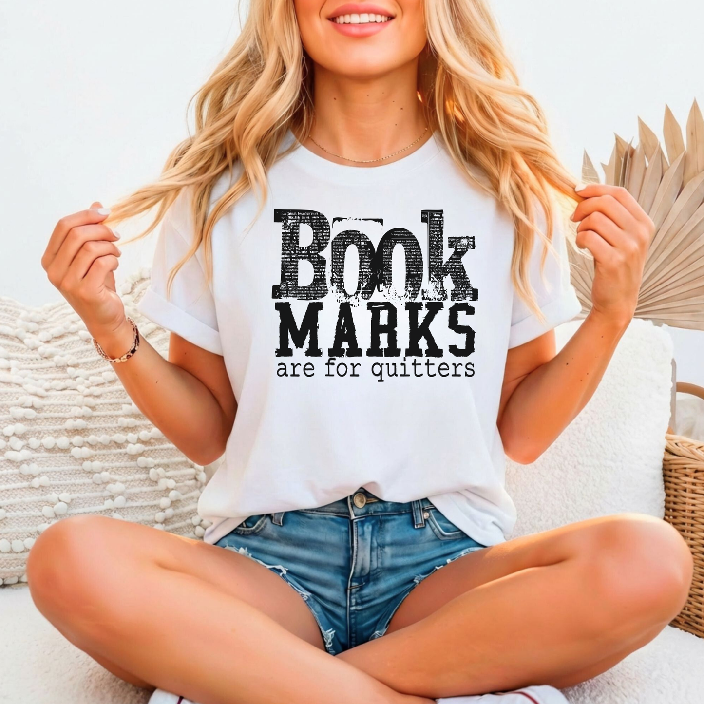 Bookmarks Are For Quitters Relaxed Fitted T-shirt, Bella Canvas 3001