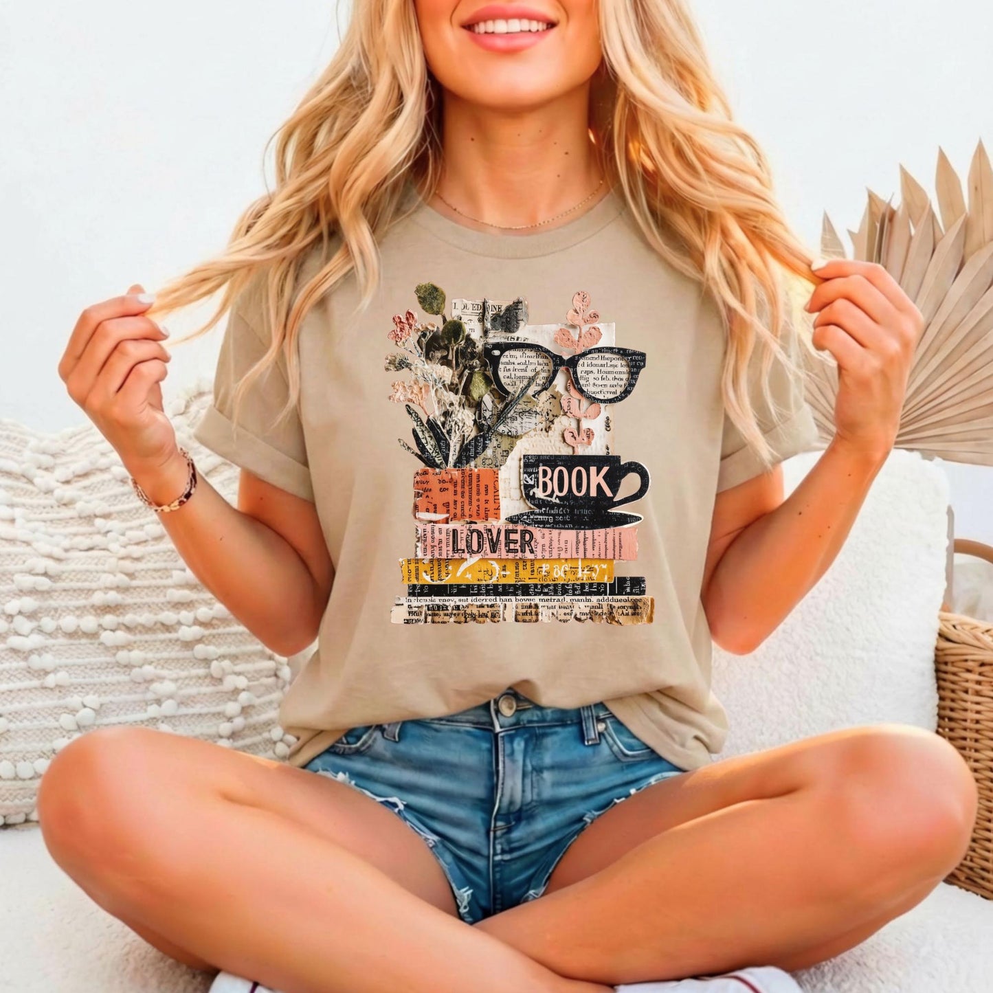 Vintage Book Lover Relaxed Fitted Bella Canvas Graphic T-shirt