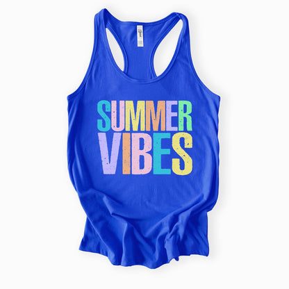 Summer Vibes Next Level Racerback Tank – Next Level 1553 | Choose Your Design