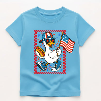 Patriotic Goose Kids Gildan 5000B Tee