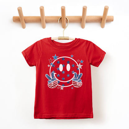 4th of July Happy Face Kids Tee - Gildan G5000B