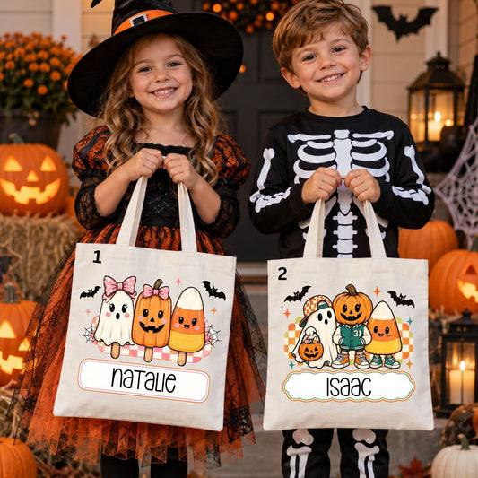 Personalized Halloween Tote Bags