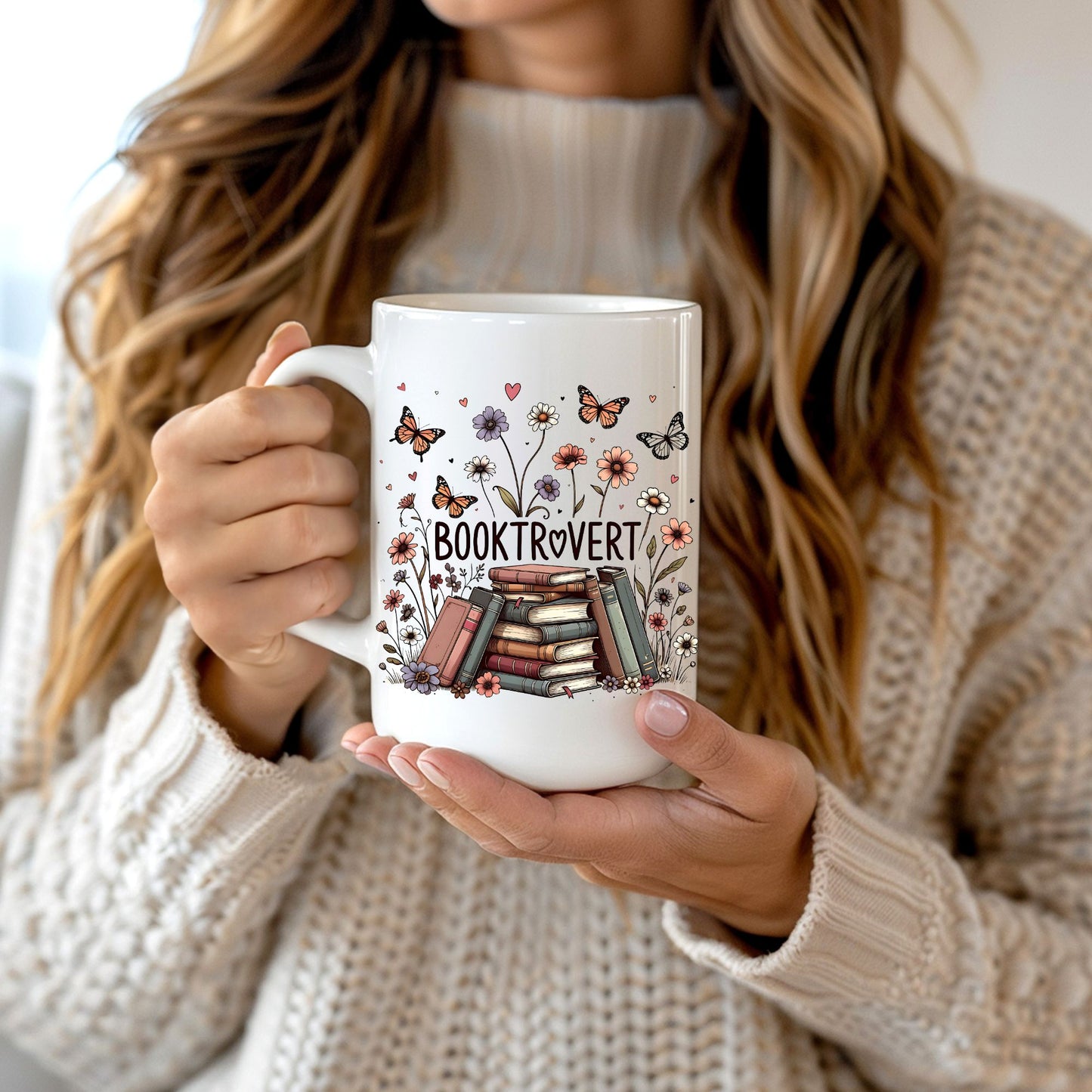 Booktrovert Mug | 11oz & 15oz Ceramic Coffee Cup