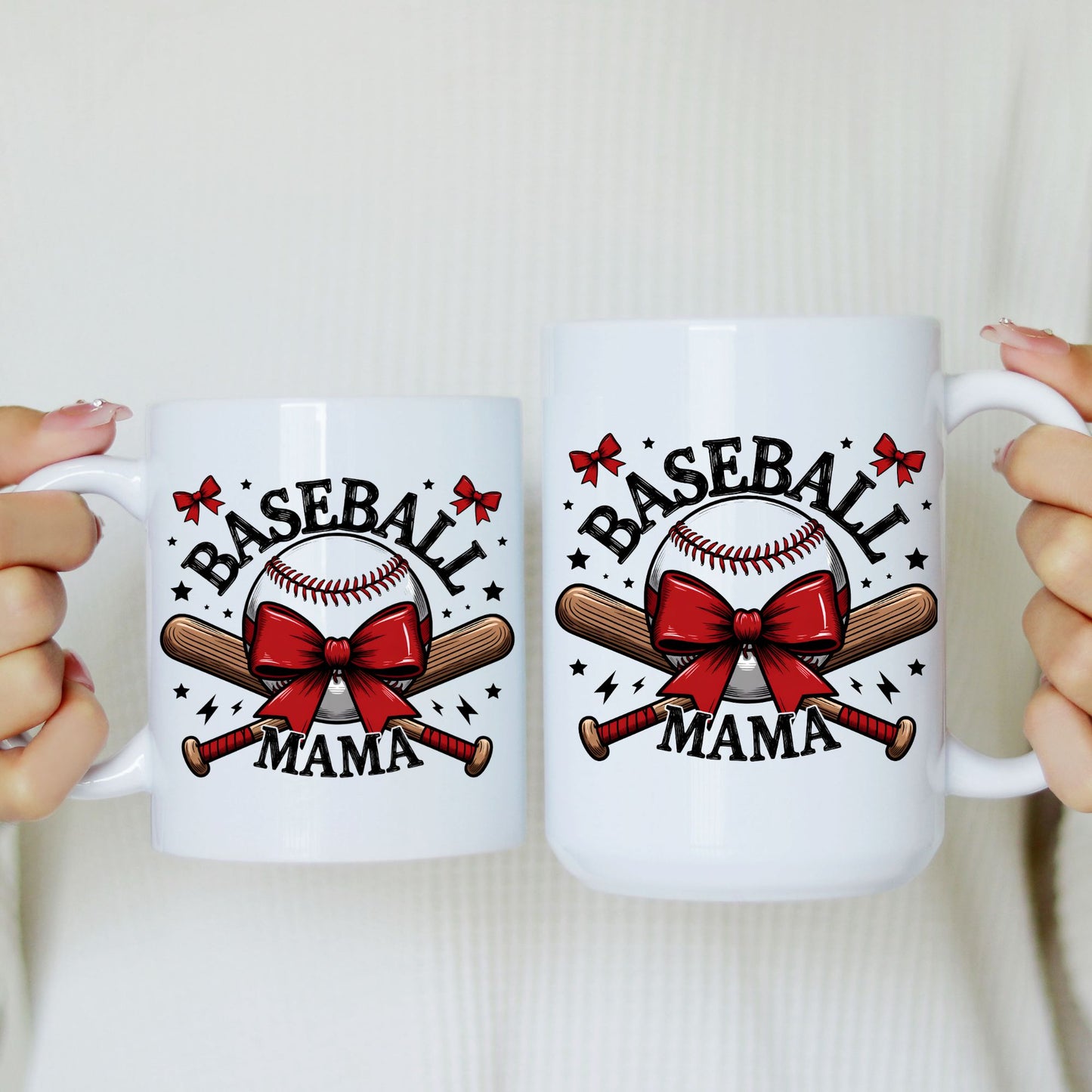 Baseball Mama Mug | 11oz & 15oz Ceramic Coffee Cup