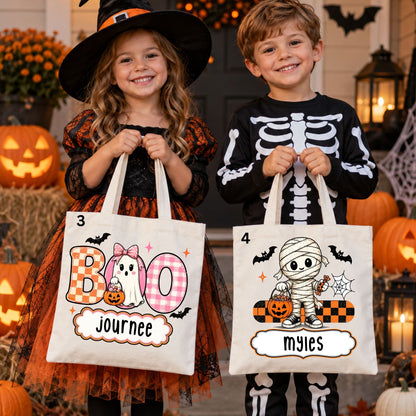 Personalized Halloween Tote Bags