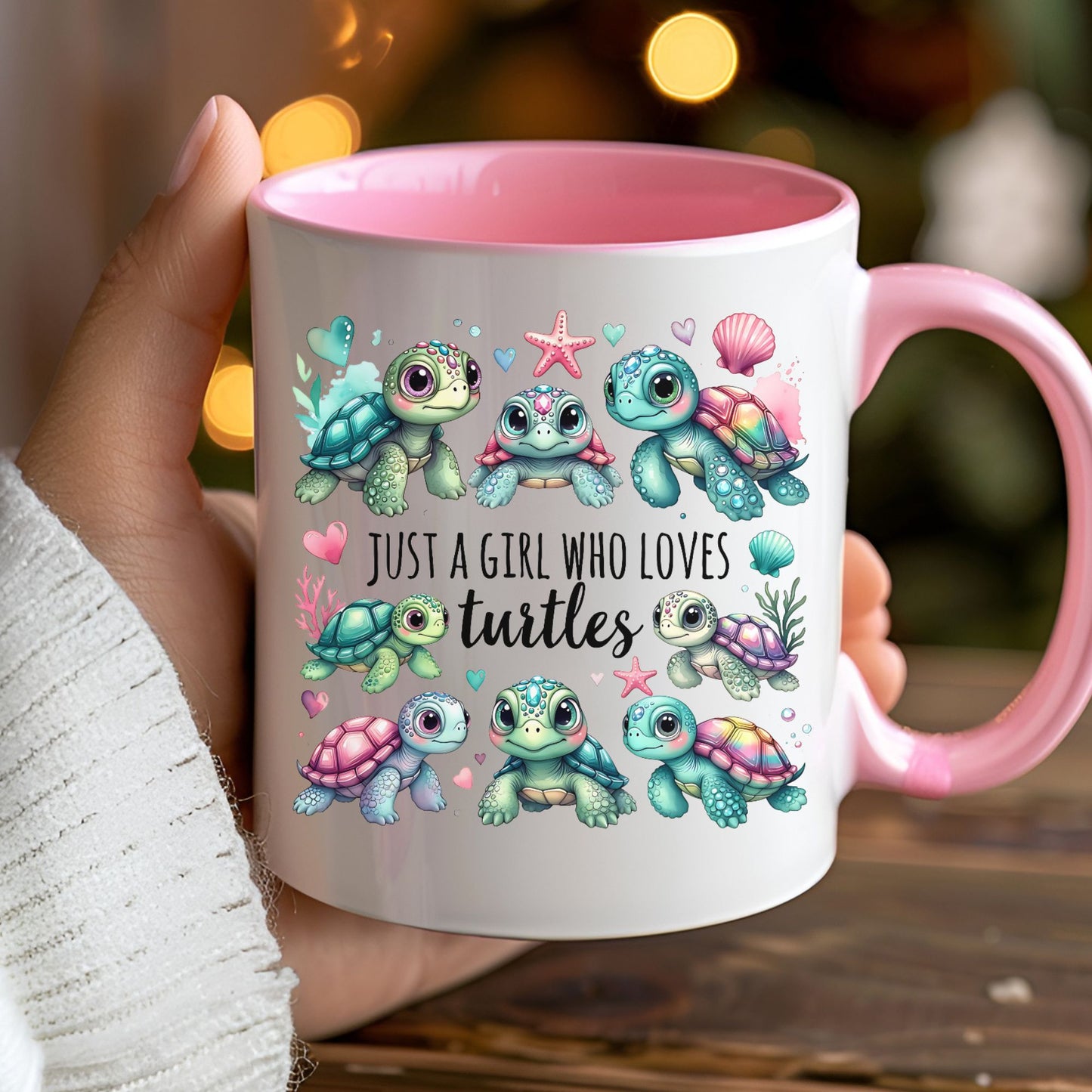 Just A Girl Who Loves Turtles Mug | 11oz & 15oz Ceramic Coffee Cup