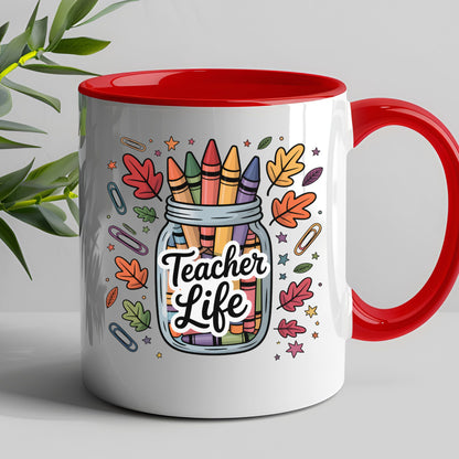 Teacher Life Mug | 11oz & 15oz Ceramic Coffee Cup