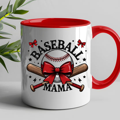 Baseball Mama Mug | 11oz & 15oz Ceramic Coffee Cup