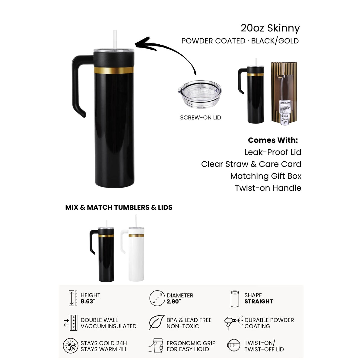 Hocus Pocus I Need Coffee To Focus 20oz Laser Engraved Tumbler