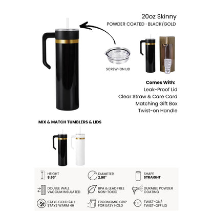 Hocus Pocus I Need Coffee To Focus 20oz Laser Engraved Tumbler