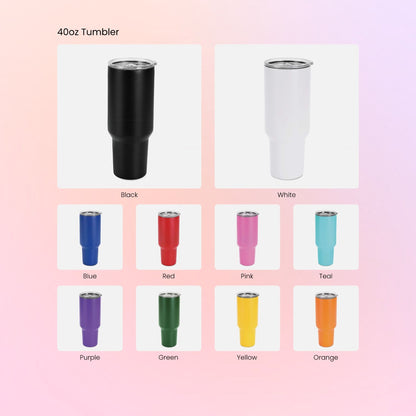 GRANDMA Personalized Makerflo Tumbler | Kids Name | Silver, Gold & Rainbow Plated