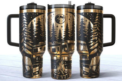 RV Camping Laser Engraved 40oz Makerflo Tumbler