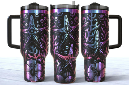 Laser Engraved 40oz Starfish Makerflo Tumbler
