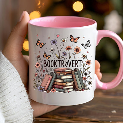 Booktrovert Mug | 11oz & 15oz Ceramic Coffee Cup