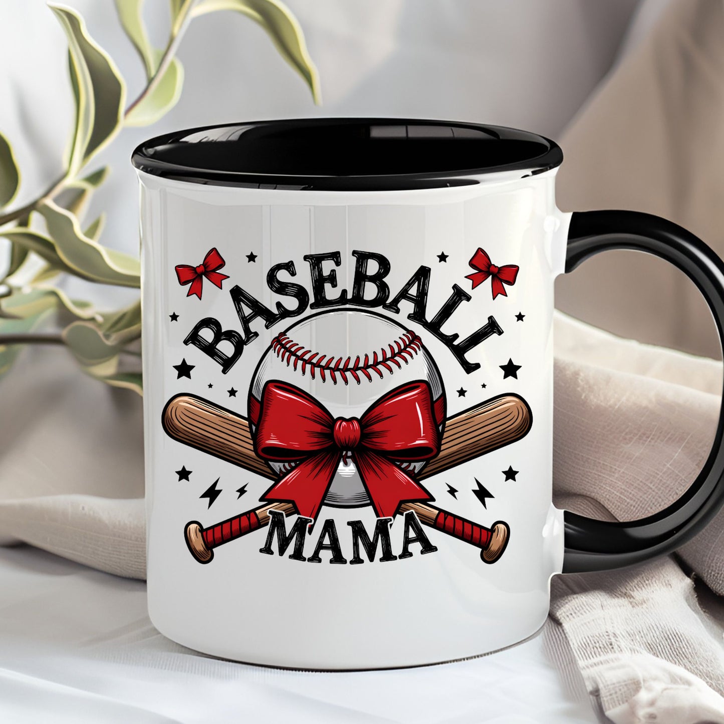 Baseball Mama Mug | 11oz & 15oz Ceramic Coffee Cup
