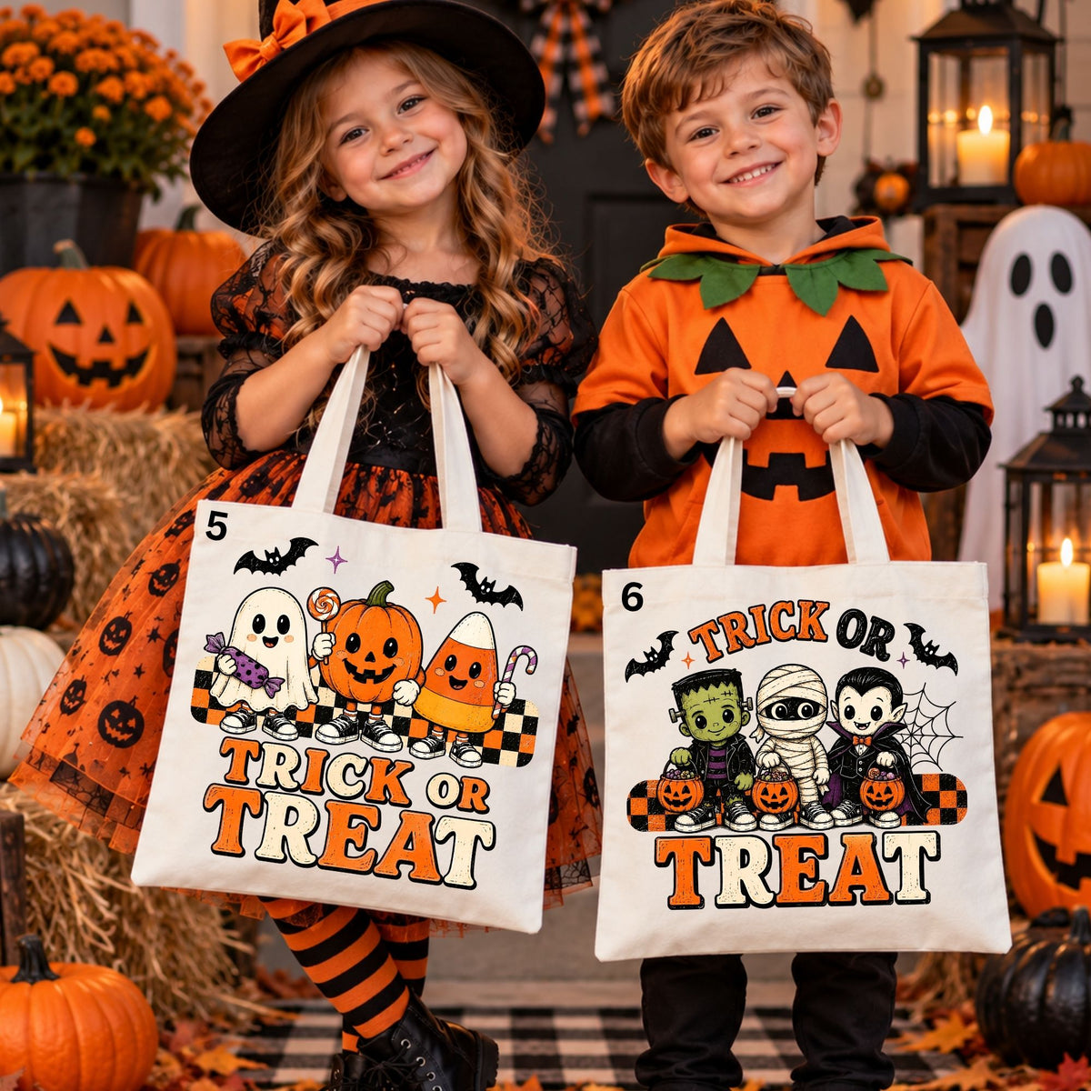 Personalized Halloween Tote Bags
