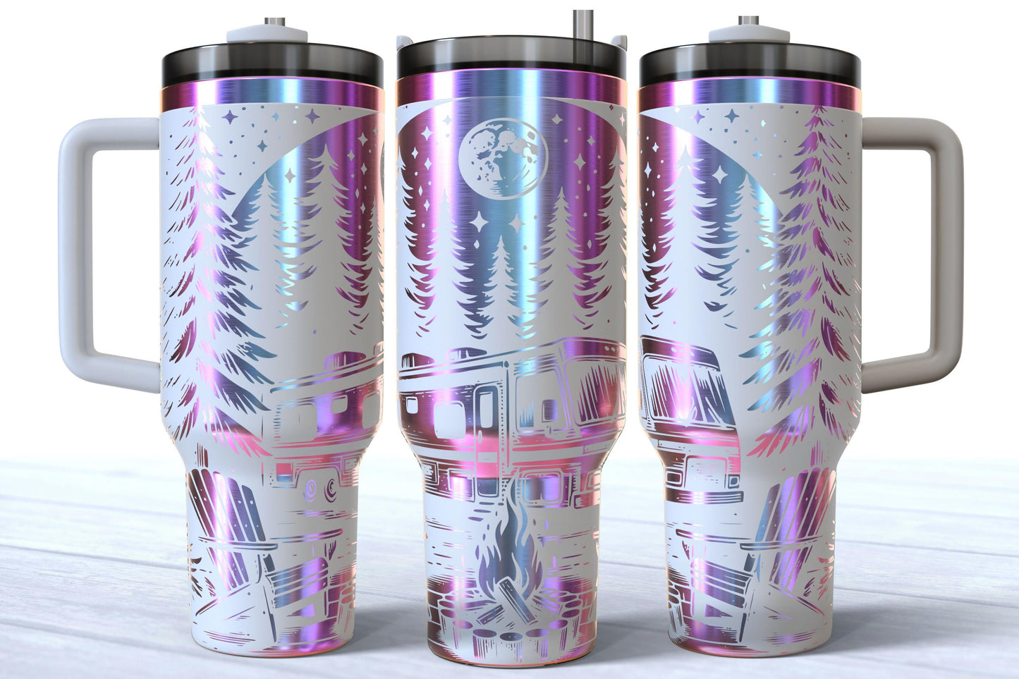 RV Camping Laser Engraved 40oz Makerflo Tumbler