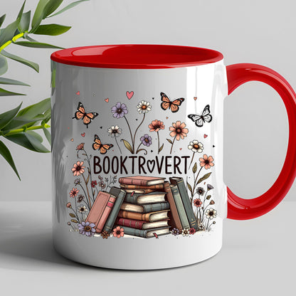 Booktrovert Mug | 11oz & 15oz Ceramic Coffee Cup