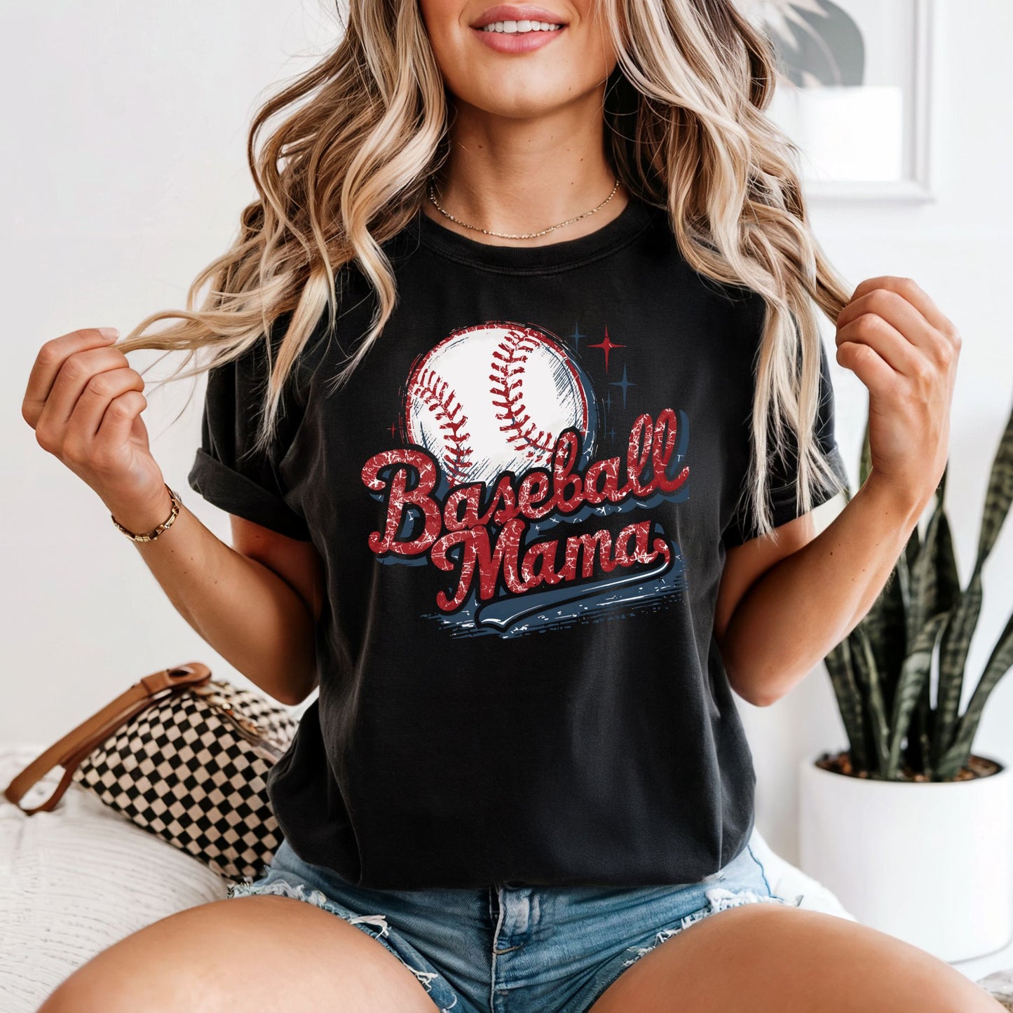 Baseball Mama Comfort Colors Tee