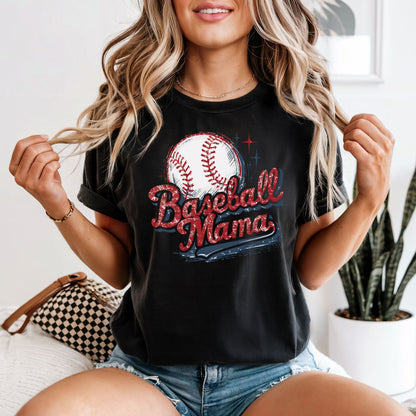 Baseball Mama Comfort Colors Tee