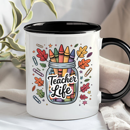 Teacher Life Mug | 11oz & 15oz Ceramic Coffee Cup