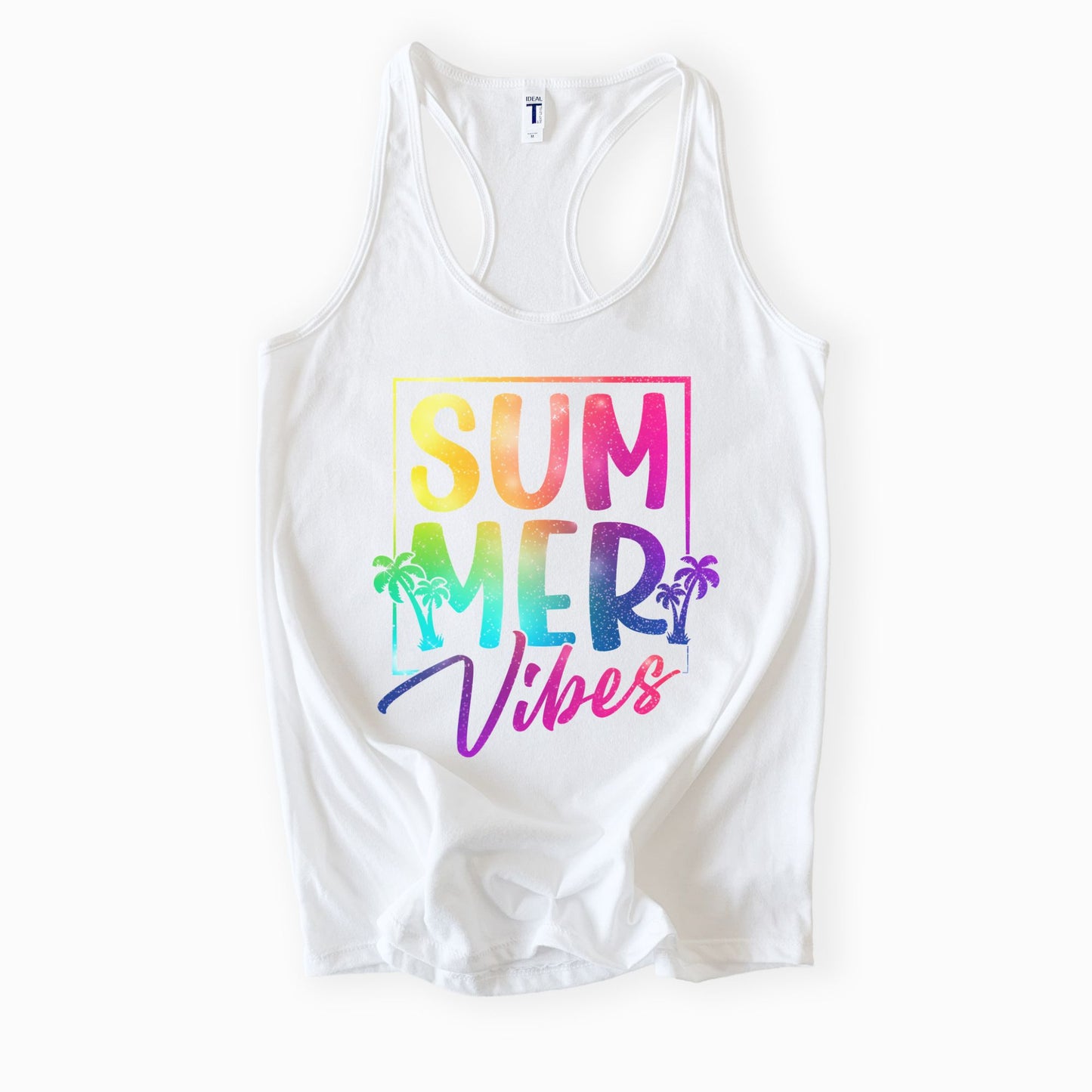 Summer Vibes Ladies Racerback Tank – Next Level 1553