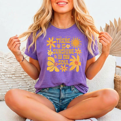 There Is Sunshine In My Soul – Bella Canvas 3001 Relaxed Fitted Unisex Tee