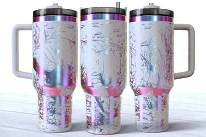 Laser Engraved Ocean Manatee 40oz Makerflo Tumbler