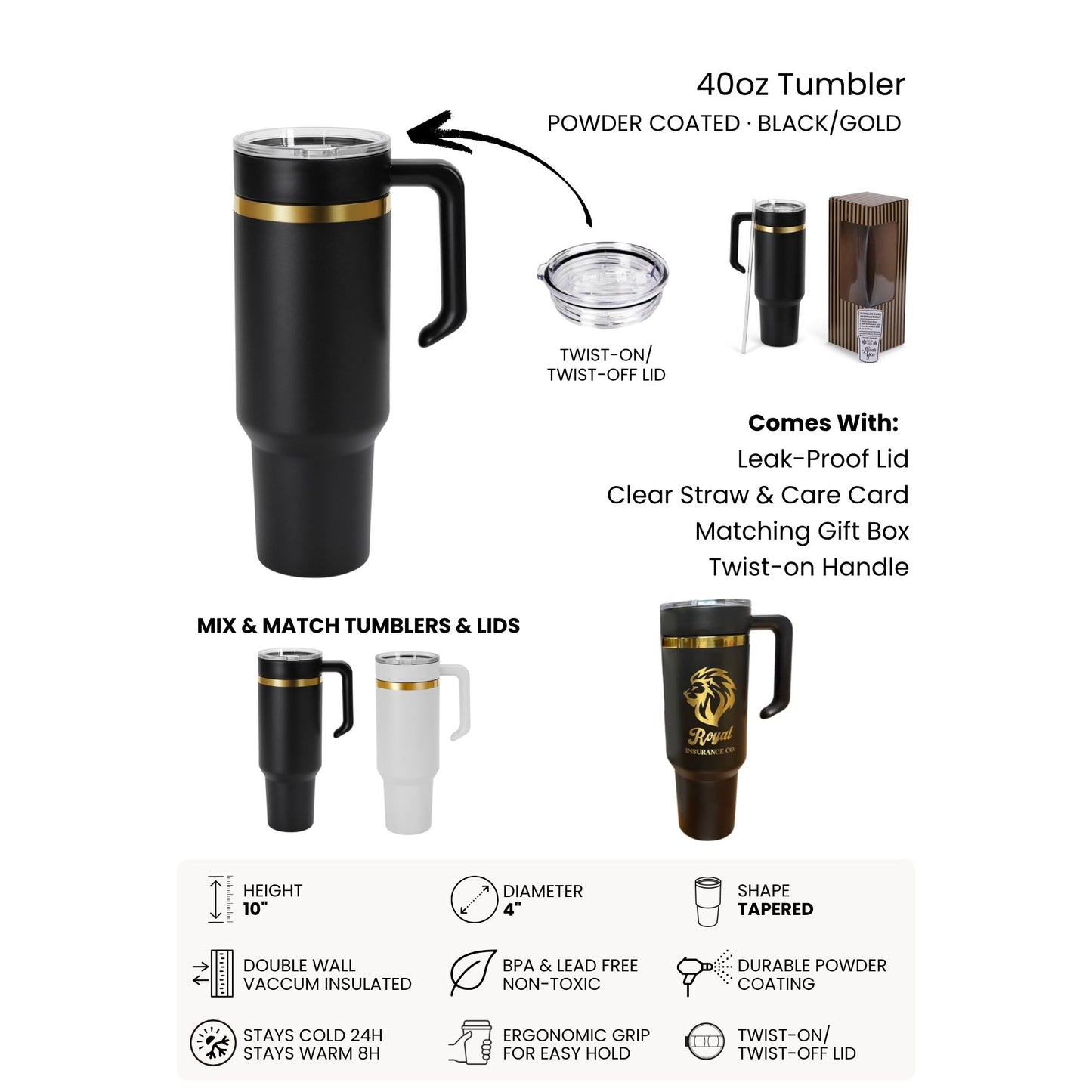 Dolphin Laser Engraved Makerflo Tumbler | Silver, Gold & Rainbow Plated
