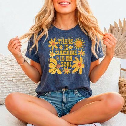 There Is Sunshine In My Soul – Bella Canvas 3001 Relaxed Fitted Unisex Tee