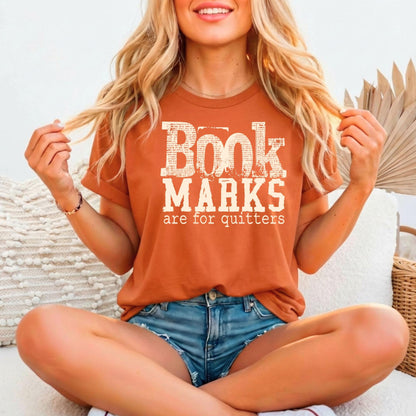 Bookmarks Are For Quitters Relaxed Fitted T-shirt, Bella Canvas 3001