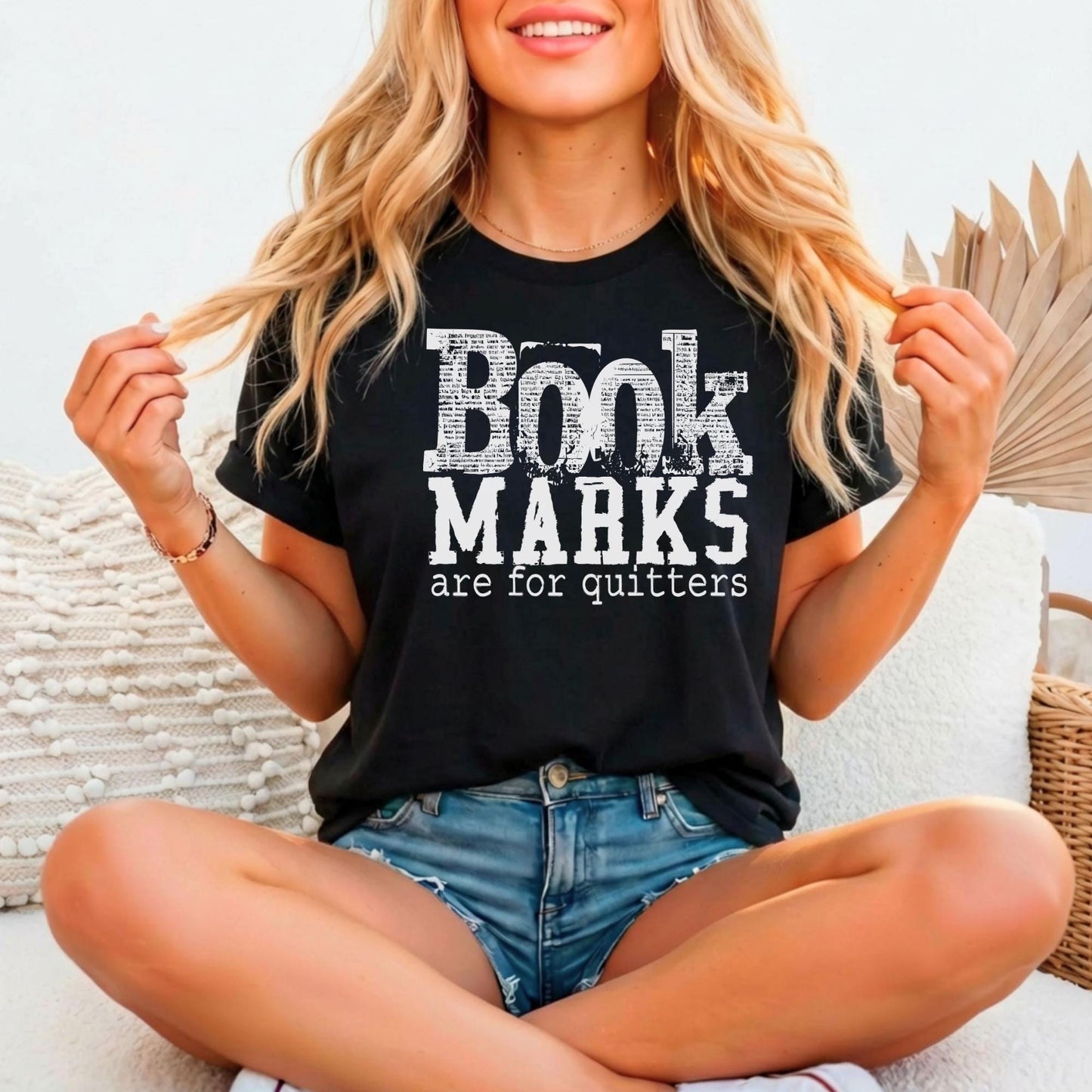 Bookmarks Are For Quitters Relaxed Fitted T-shirt, Bella Canvas 3001