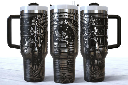 Books Are Doors To Other Worlds Laser Engraved 40oz Tumbler