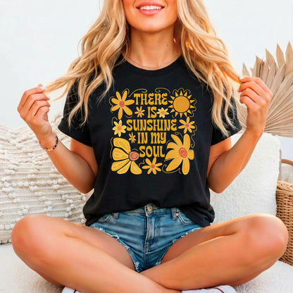 There Is Sunshine In My Soul – Bella Canvas 3001 Relaxed Fitted Unisex Tee