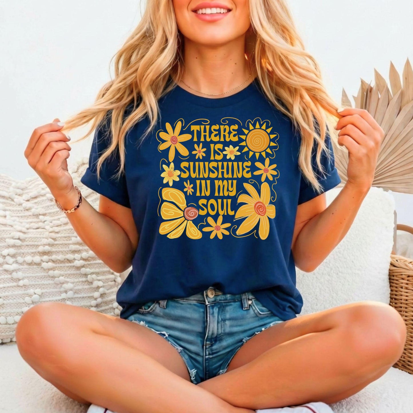 There Is Sunshine In My Soul – Bella Canvas 3001 Relaxed Fitted Unisex Tee