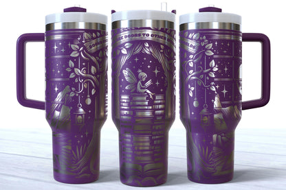 Books Are Doors To Other Worlds Laser Engraved 40oz Tumbler