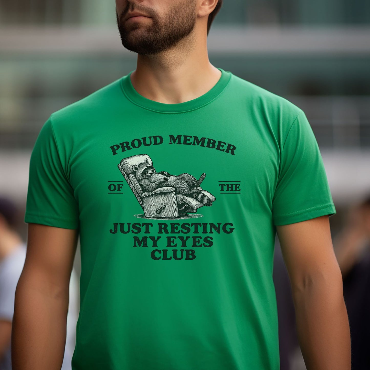 Proud Member of the Just Resting My Eyes Club — Men's Bella Canvas Relaxed Fitted Tee