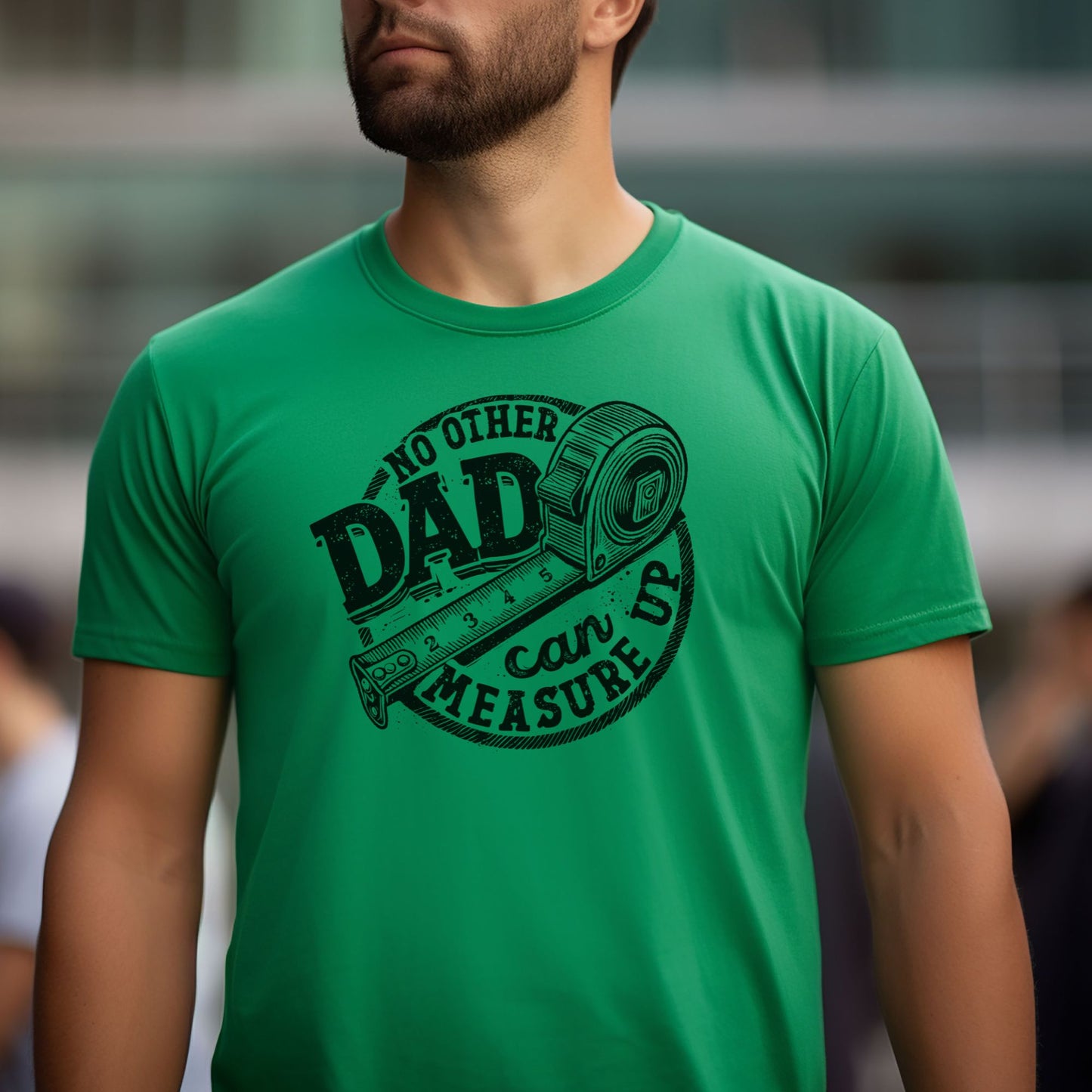 No Other Dad Can Measure Up Men's Relaxed Fitted Tee — Bella Canvas 3001